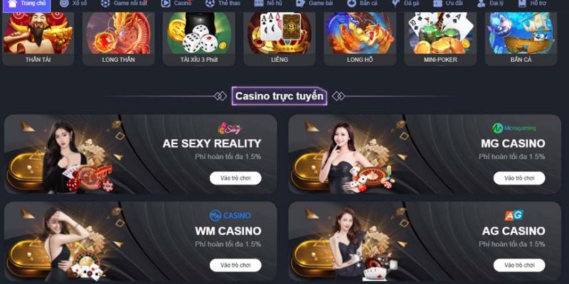 Một số game bài kích hoạt sdt tặng tiền tại nhà cái S6